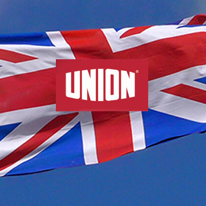 Image of a Union Jack Flag with Union Locks Logo