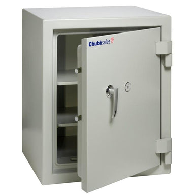 Chubbsafes Executive 65 K Keylocking Fire proof Safe with door slightly open