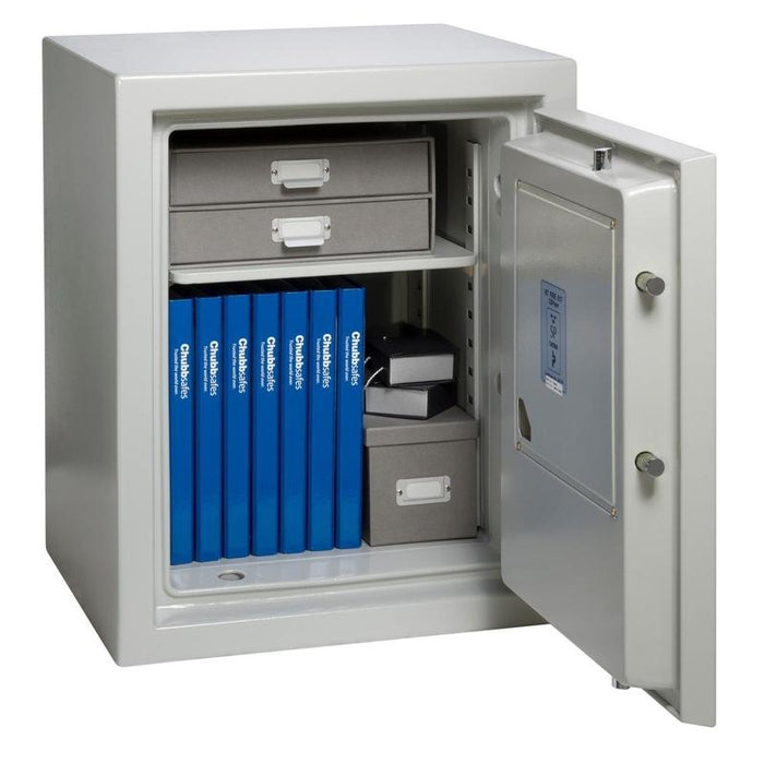 Chubbsafes Executive 65 K Keylocking Fire proof Safe with door fully open