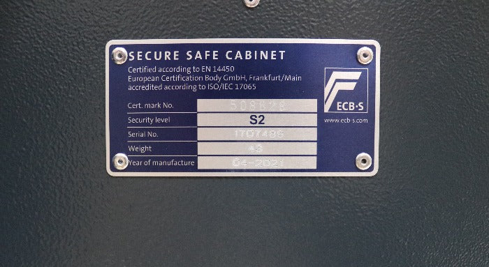 Total Safes Home Safe S2 Size 2 Electronic Locking security badge