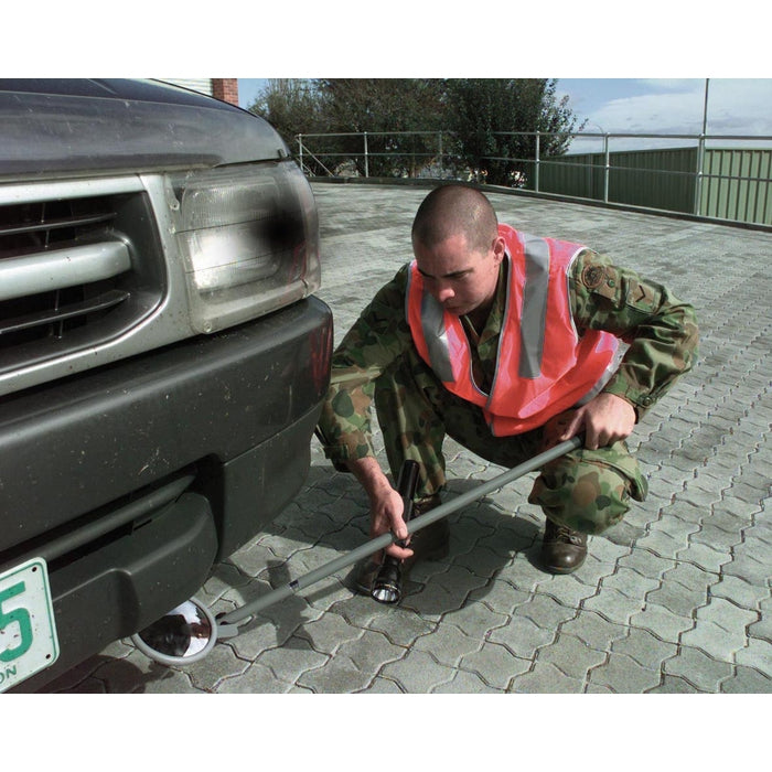 Securikey Portable Acrylic Under- Vehicle Search and Inspection Mirror with 4 Piece Handle - 150MM - M18660