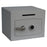 Securikey Mini Vault Deposit Silver 1 Key Locking Deposit Safe with door closed