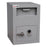 Securikey Mini Vault Deposit Silver 2 Key Locking Deposit Safe with door closed